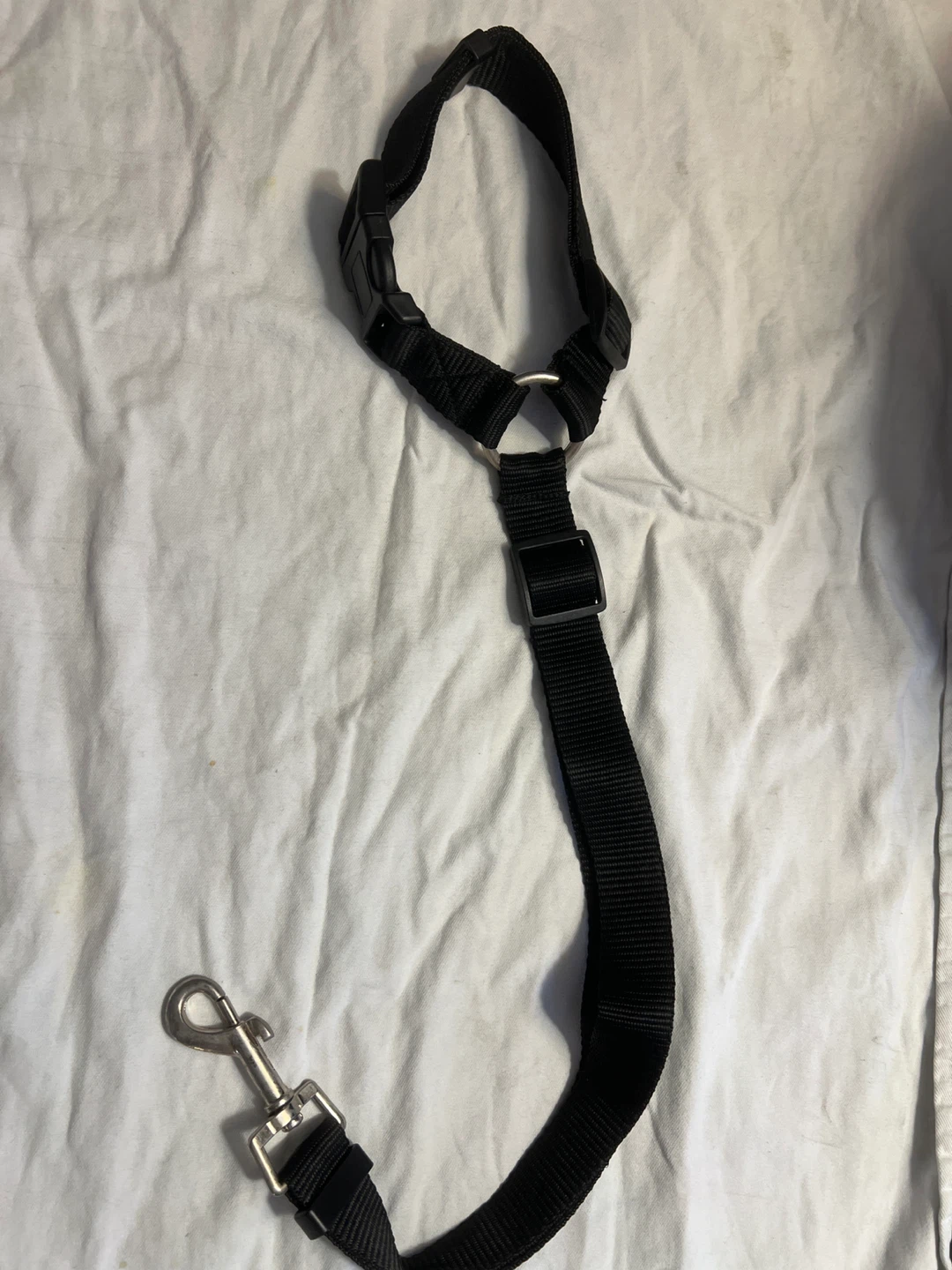 Black Adjustable Dog Car Seat Belt Leash