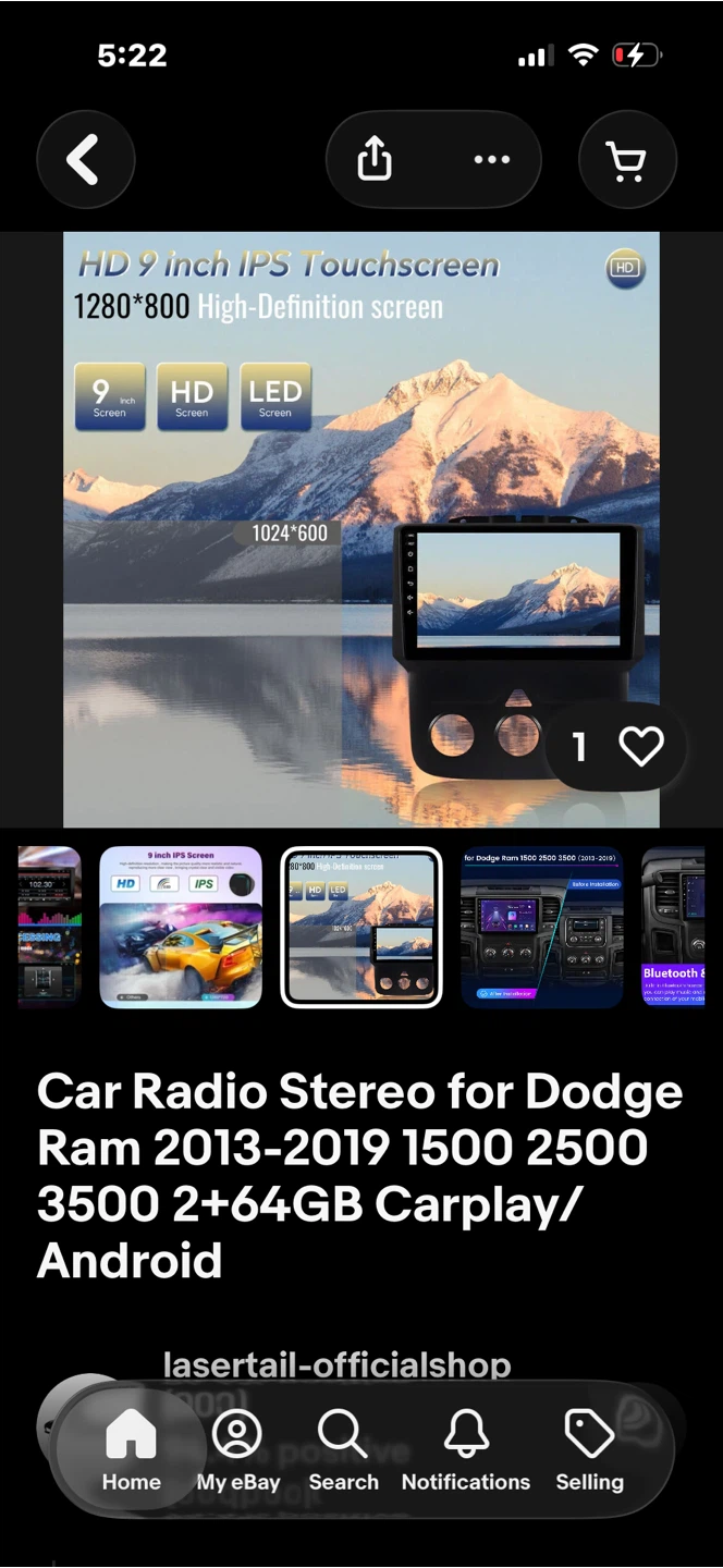 Touch screen android 12 infotainment system for Ram  trucks - photo 4