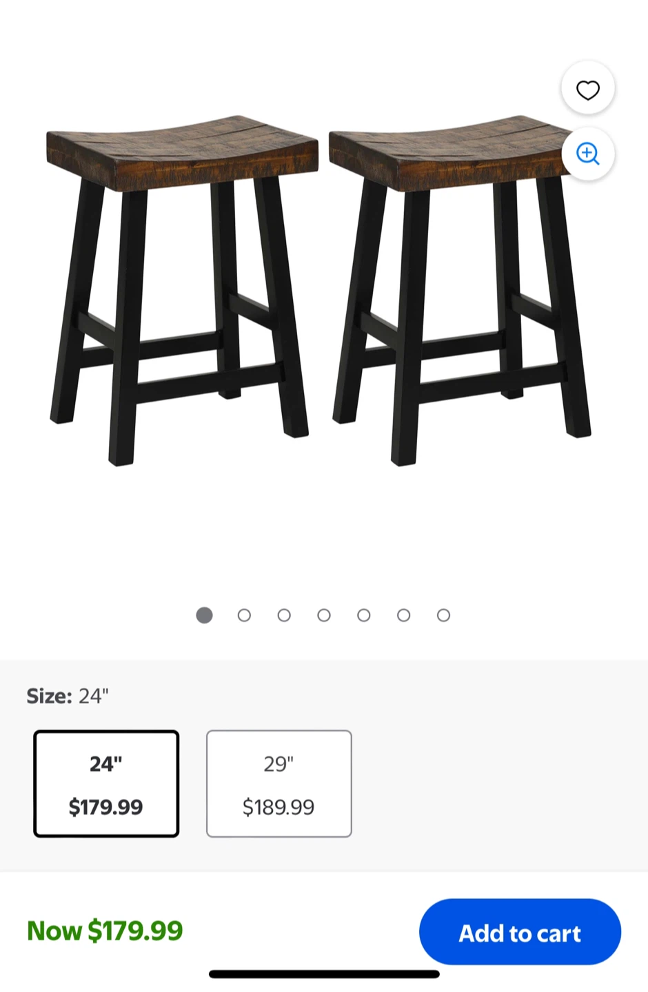 Wooden Saddle Stool - 24" Height - photo 2