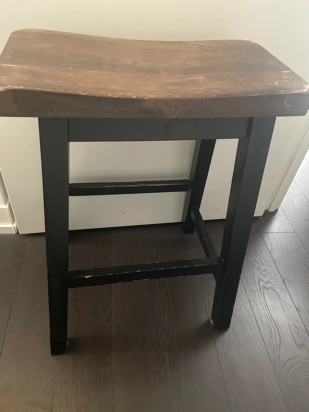 Wooden Saddle Stool - 24" Height - photo 3