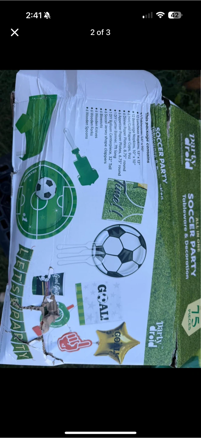 Soccer party decorations - photo 2