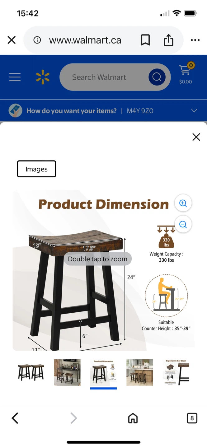 Wooden Saddle Stool - 24" Height