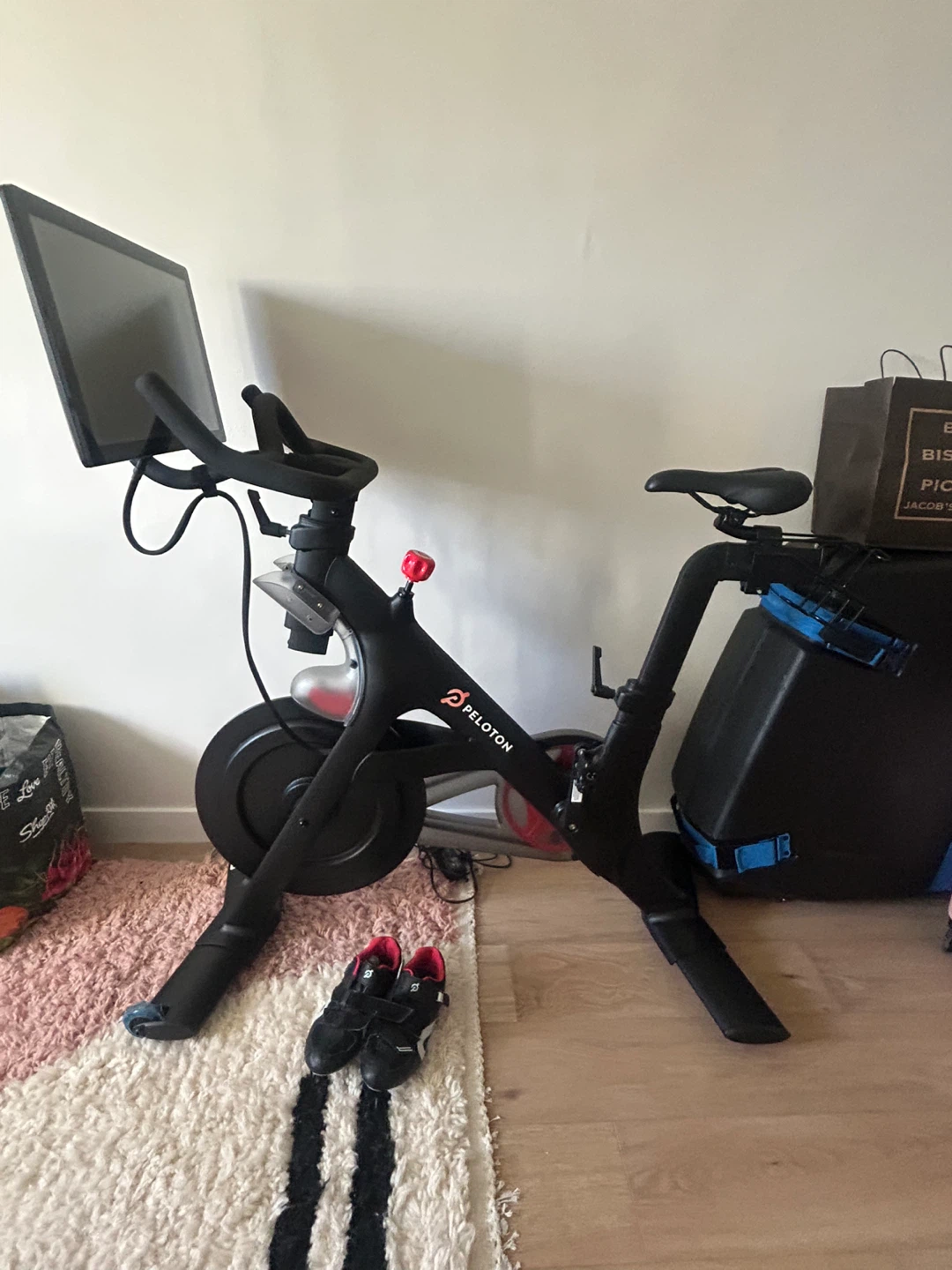 Peloton Bike & shoes