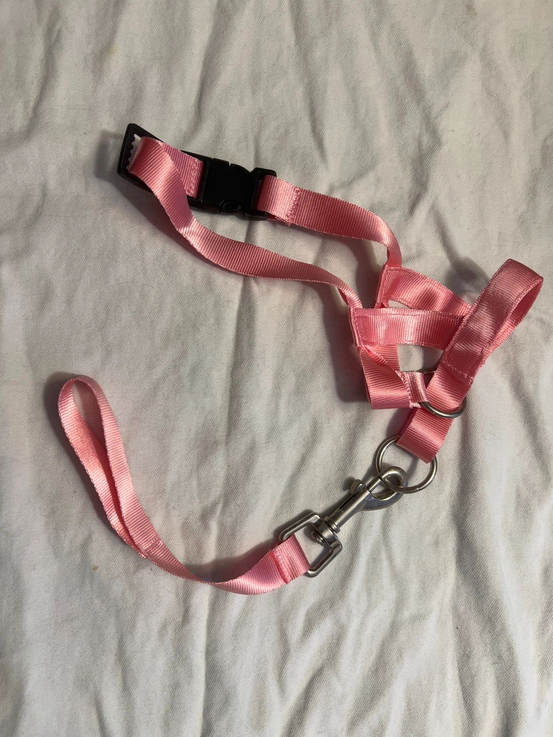 Pink Pet Leash with Buckle gentle leader