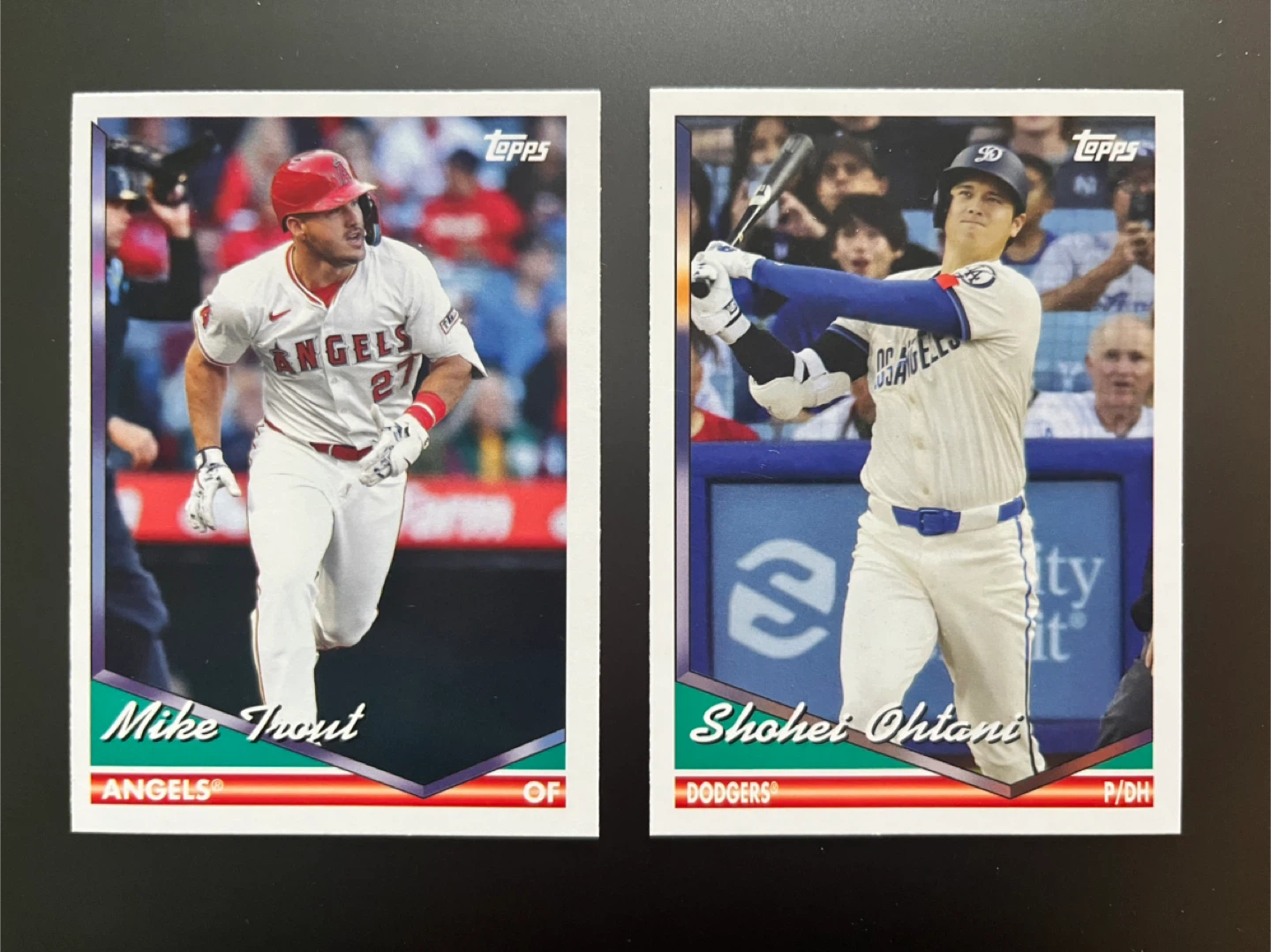 Topps Baseball Cards - Mike Trout & Shohei Ohtani