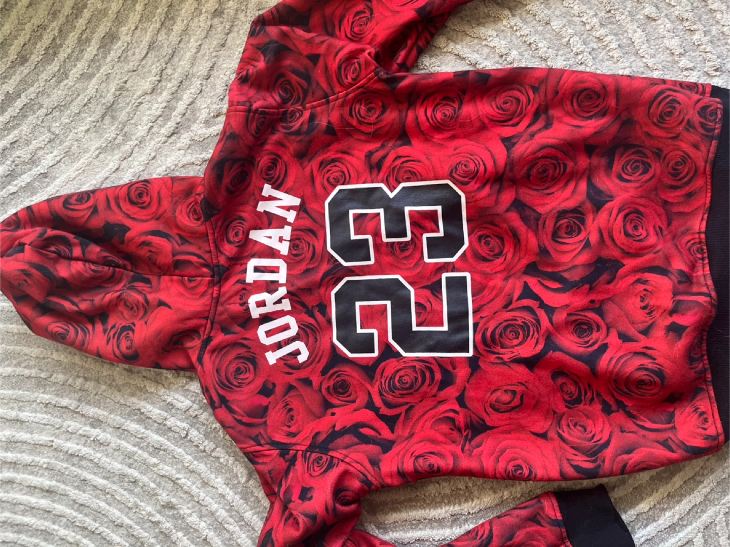 Supreme Jordan Chicago 23 Rose Print Hoodie - photo 2