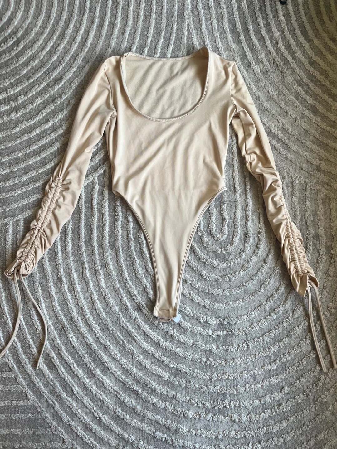 Long Sleeve Ruched Bodysuit