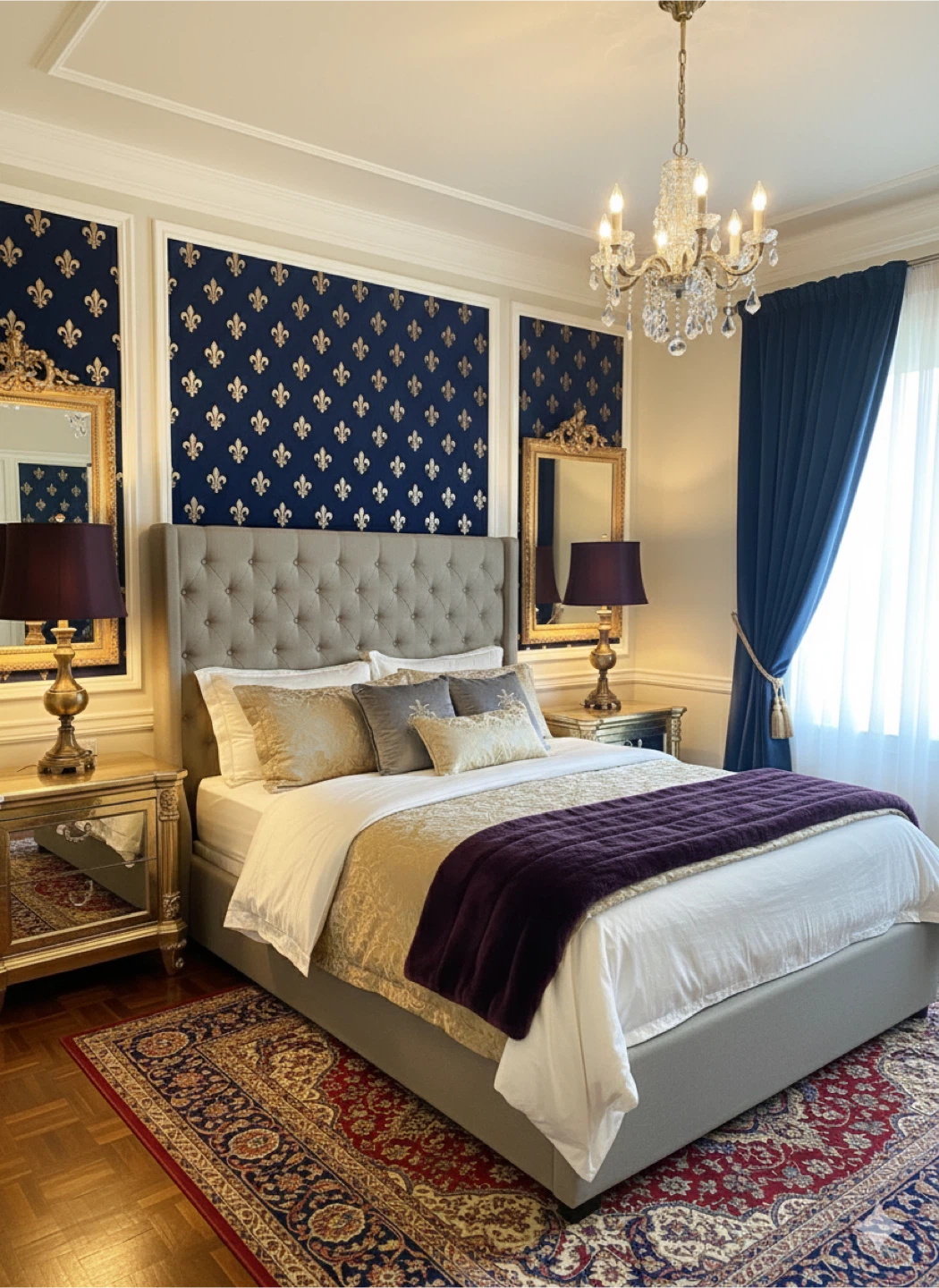 Extra high Upholstered Queen Bed - photo 2
