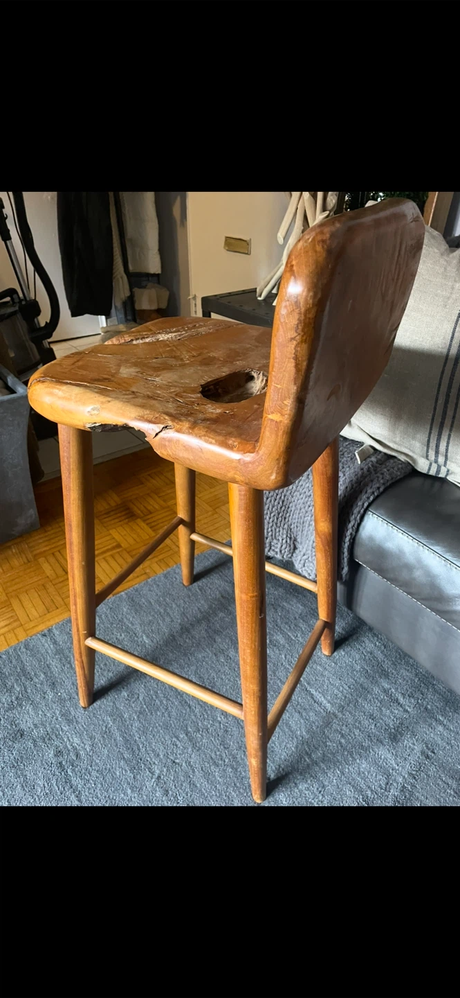 Wooden Bar Stool - photo 3