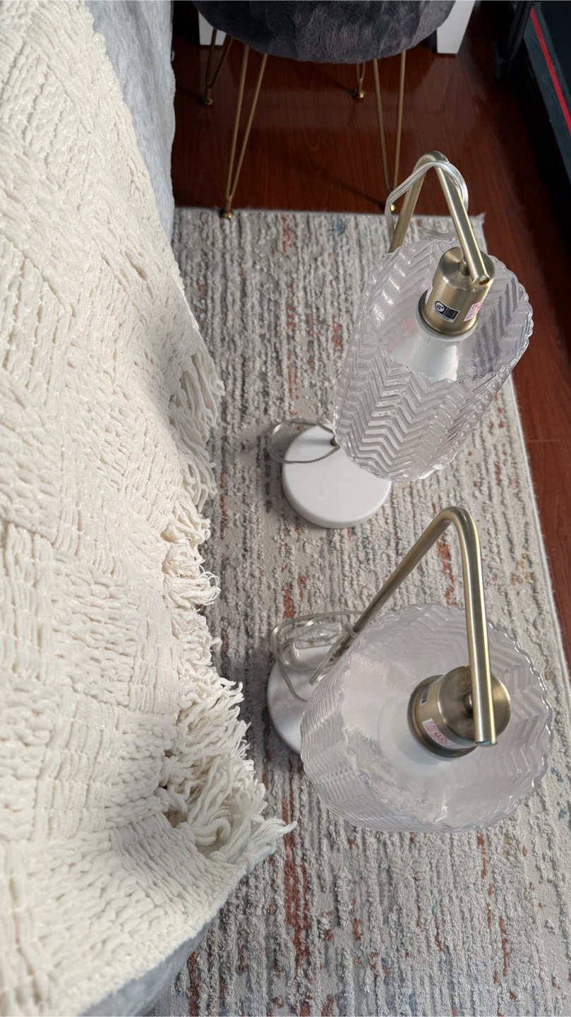 Set of 2 Modern Table Lamps with Glass Shades - photo 3