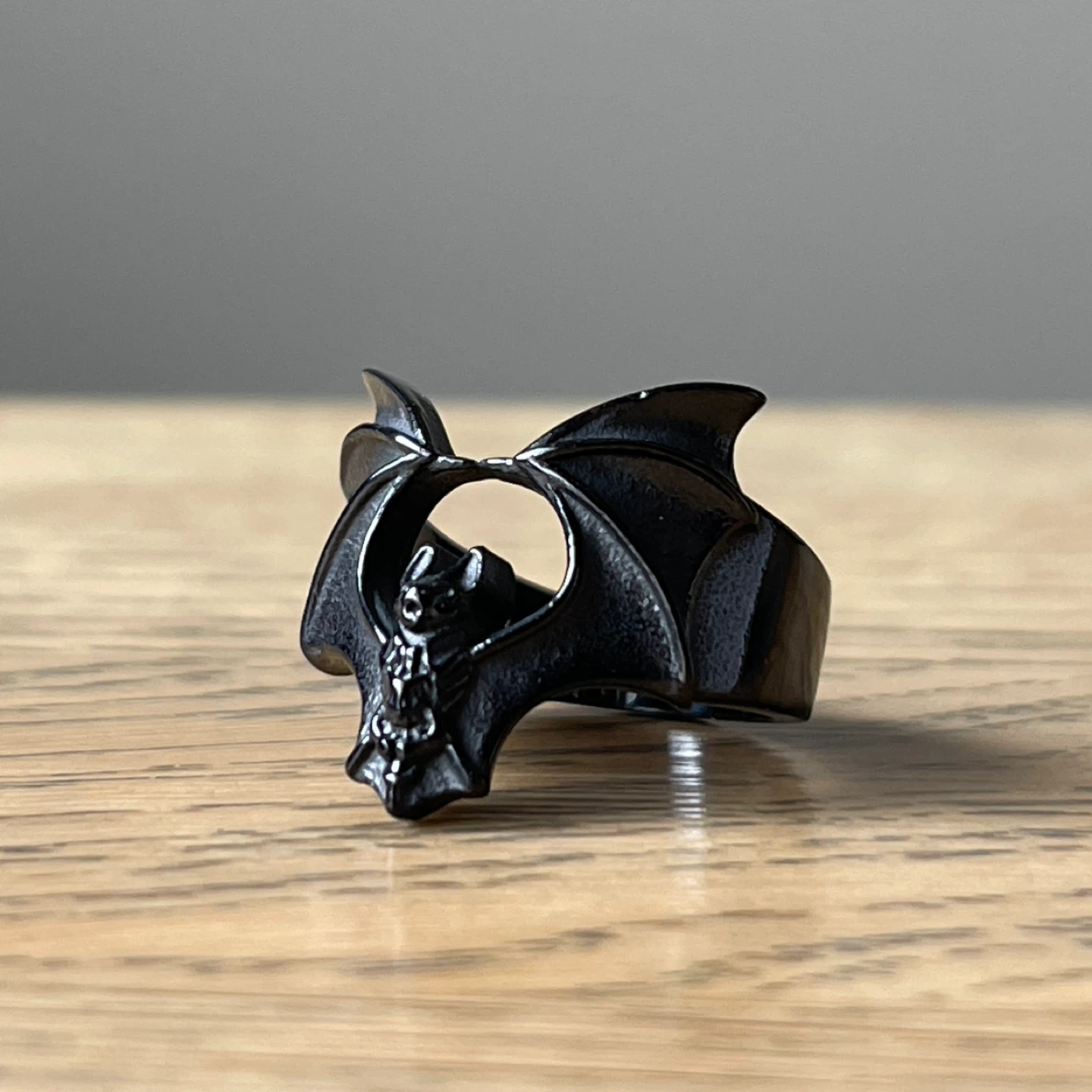 Bat stainless steel ring (size 7) - photo 2