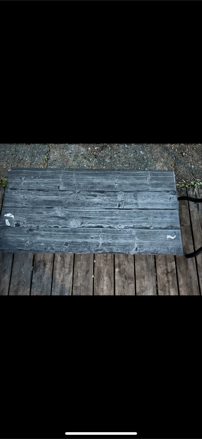 Rustic Wood Coffee Table with Metal Legs - photo 2