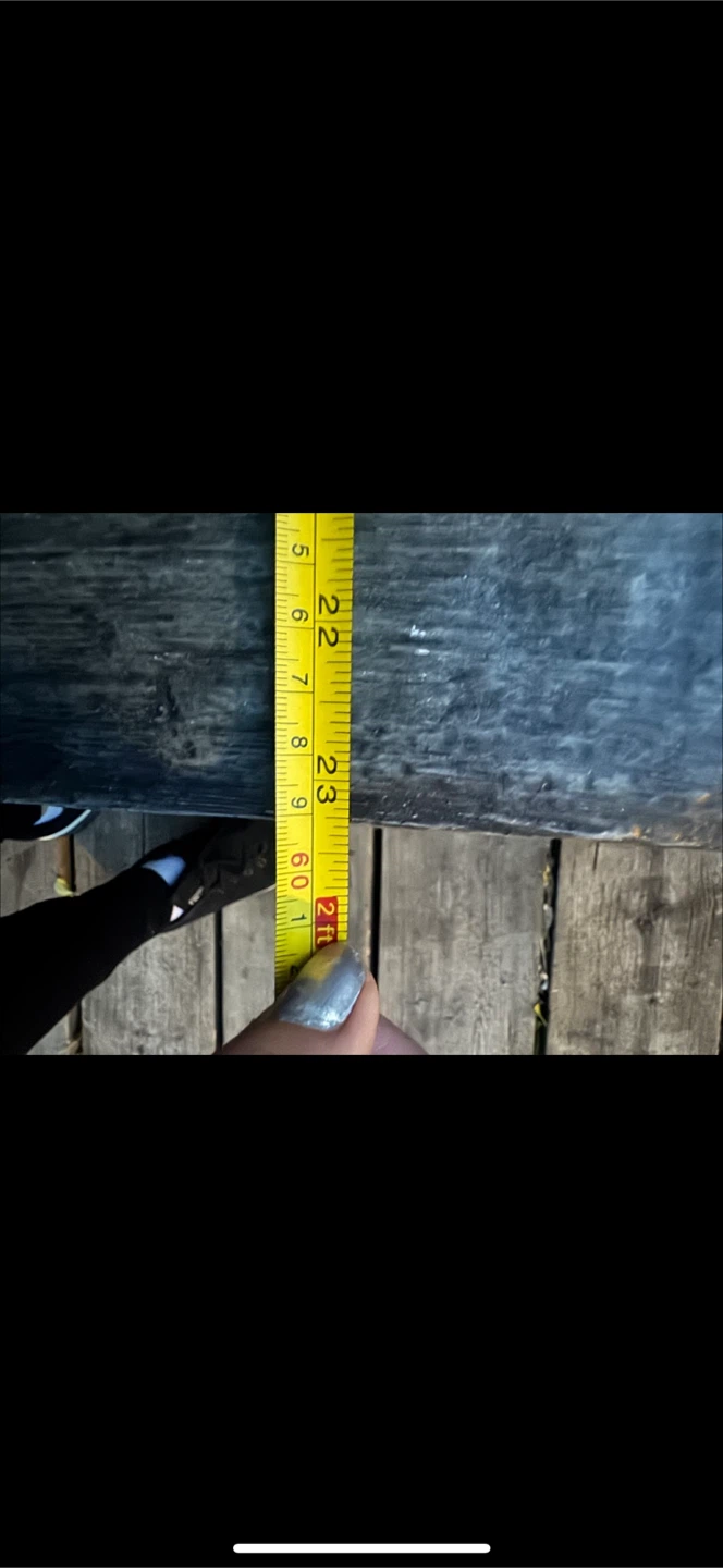 Rustic Wood Coffee Table with Metal Legs - photo 3