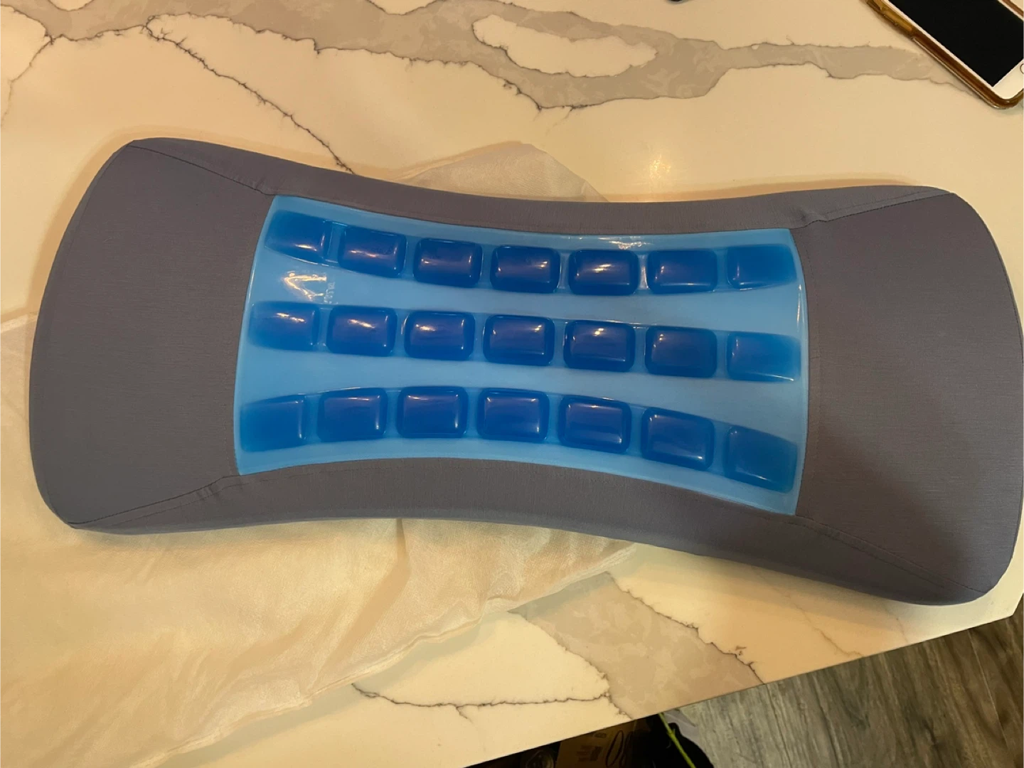 Ergonomic Lumbar Support Pillow with Cooling Gel - photo 3