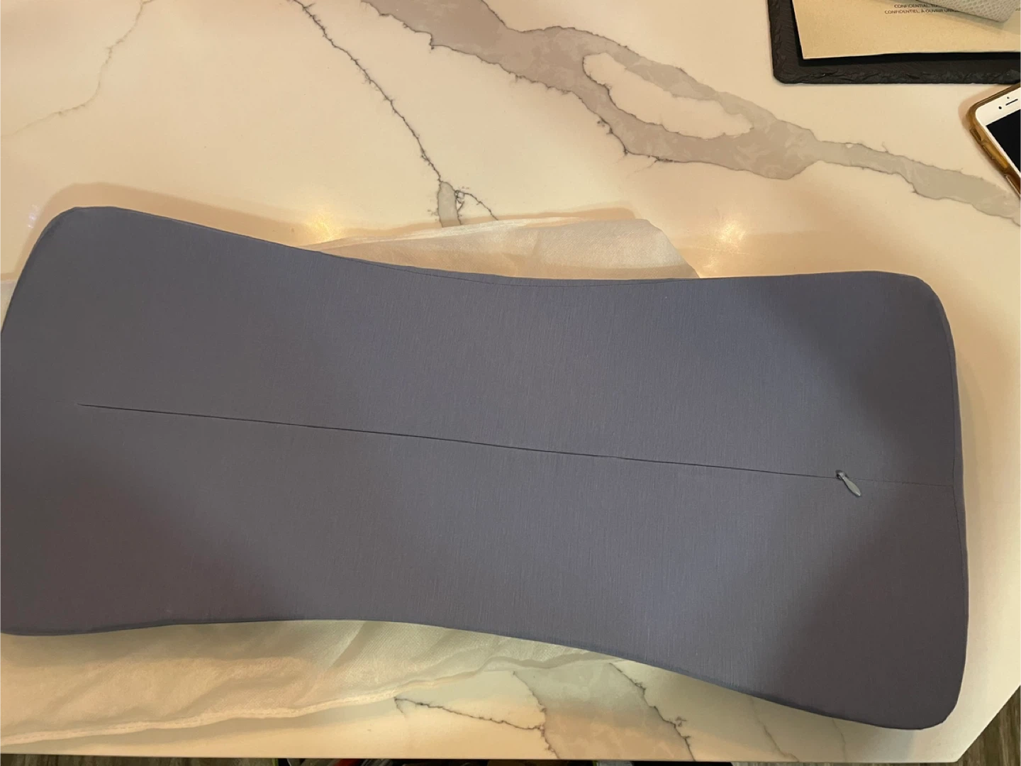 Ergonomic Lumbar Support Pillow with Cooling Gel - photo 2
