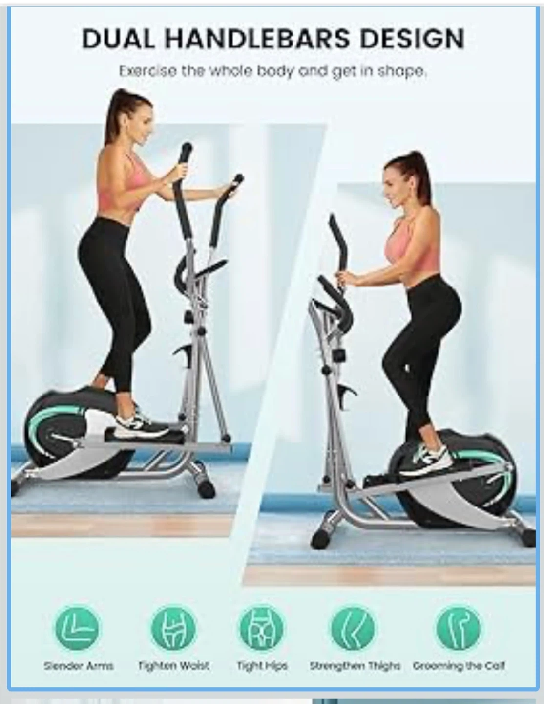 THERUN Elliptical Machine with LCD Monitor - photo 4