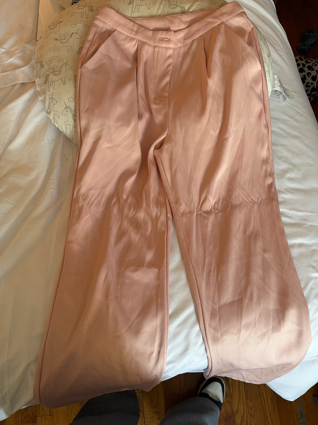 Pink Blazer and Wide Leg Pants Set - photo 3