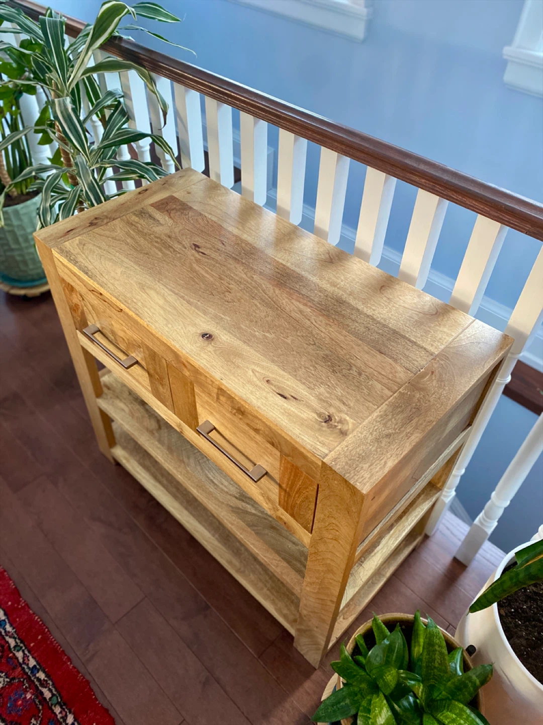 Solid Wood Media/Console Table - photo 3