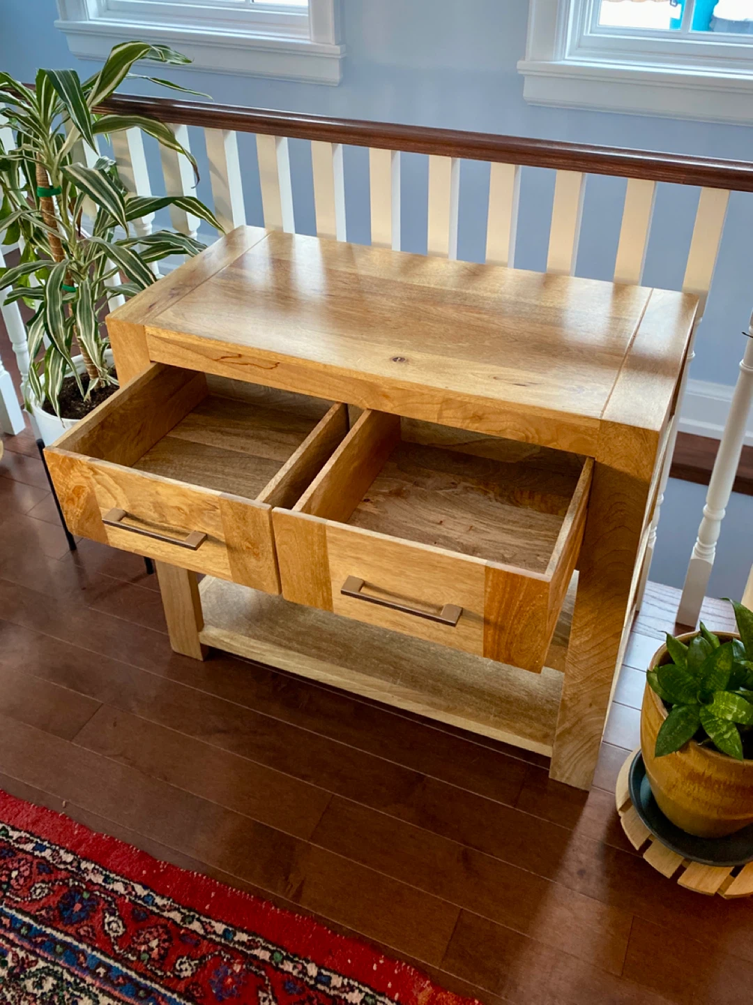 Solid Wood Media/Console Table - photo 2