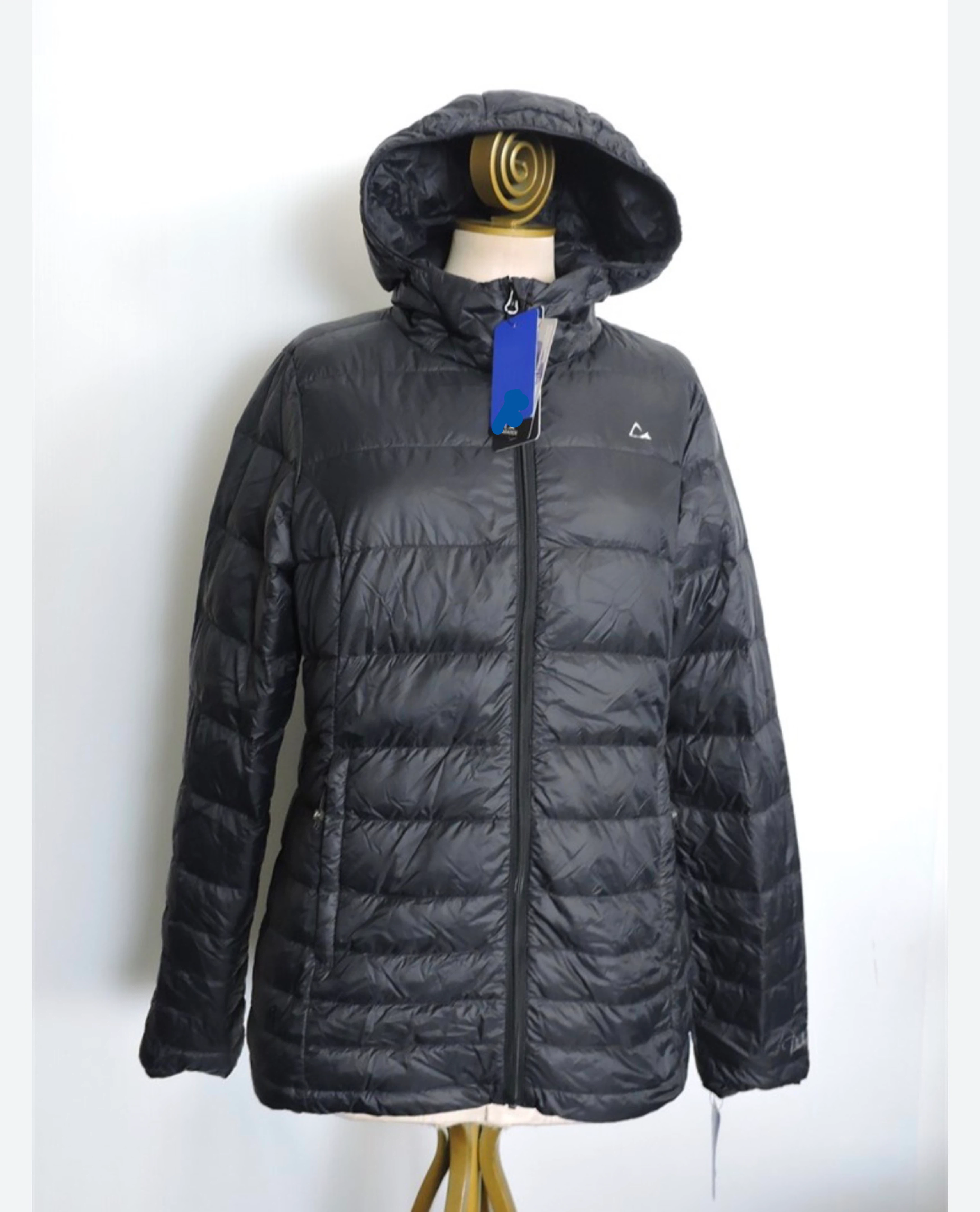 Black Hooded Down Jacket