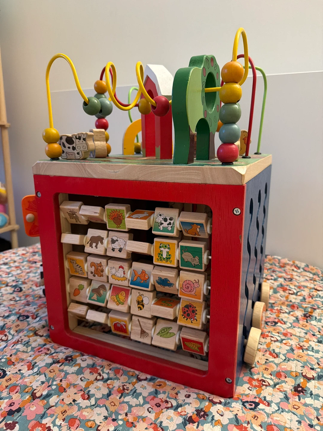 Wooden Activity Cube Play Center