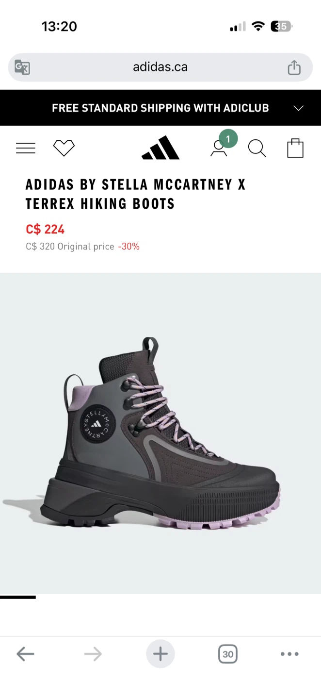 ADIDAS BY STELLA MCCARTNEY X TERREX HIKING BOOTS 10 - photo 4