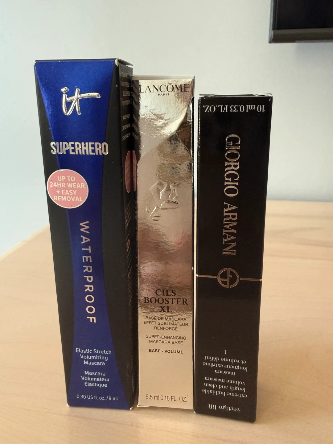 IT Cosmetics, Lancôme, Giorgio Armani  Mascare