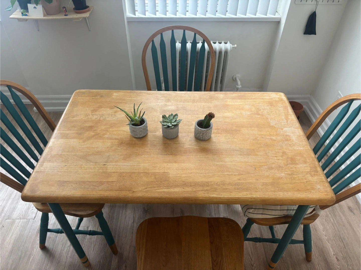 Wooden Dining Table and Chairs Set - photo 3
