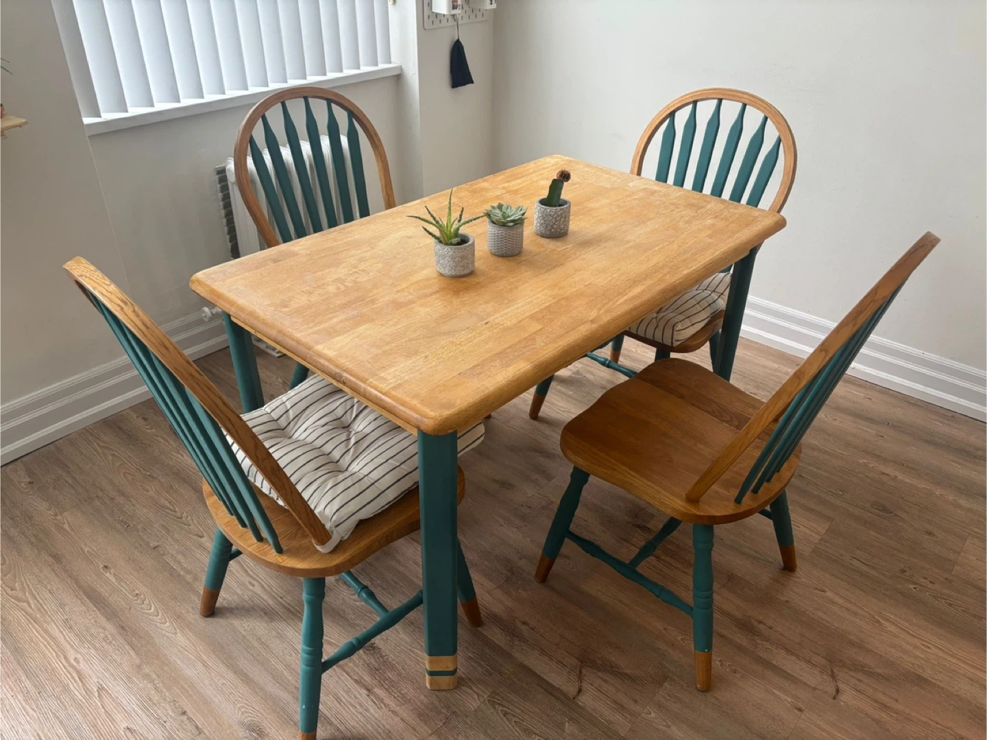 Wooden Dining Table and Chairs Set