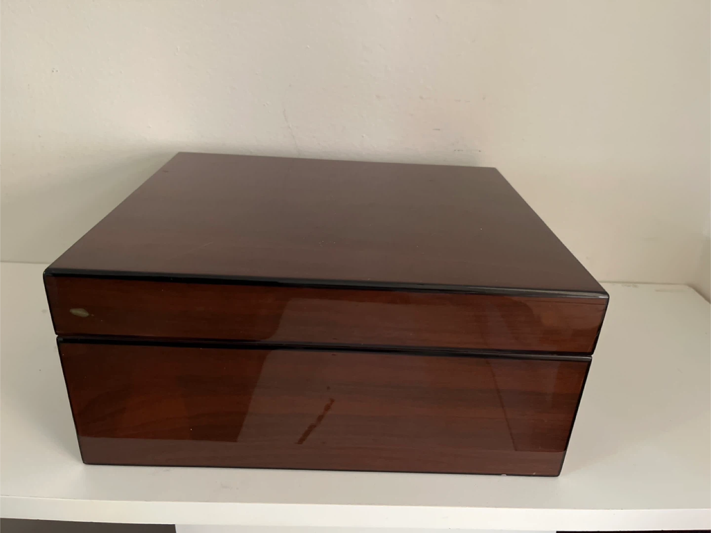 Wooden Humidor Box with Hygrometer