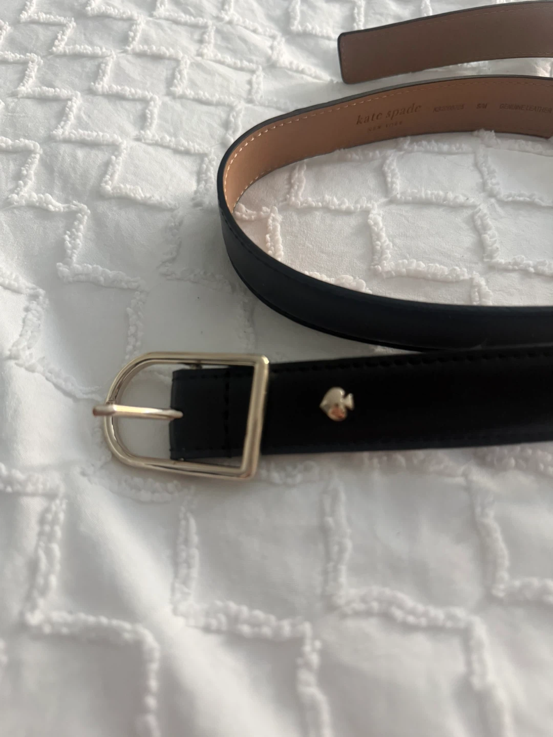 Kate Spade New York Black Genuine Leather Belt - S/M