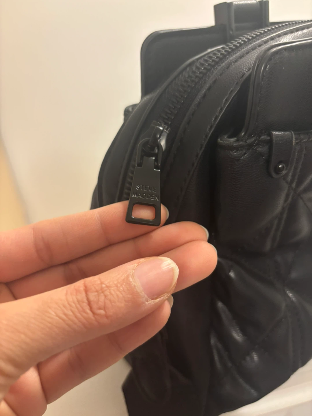 Steve Madden Black Quilted Satchel Bag - photo 4