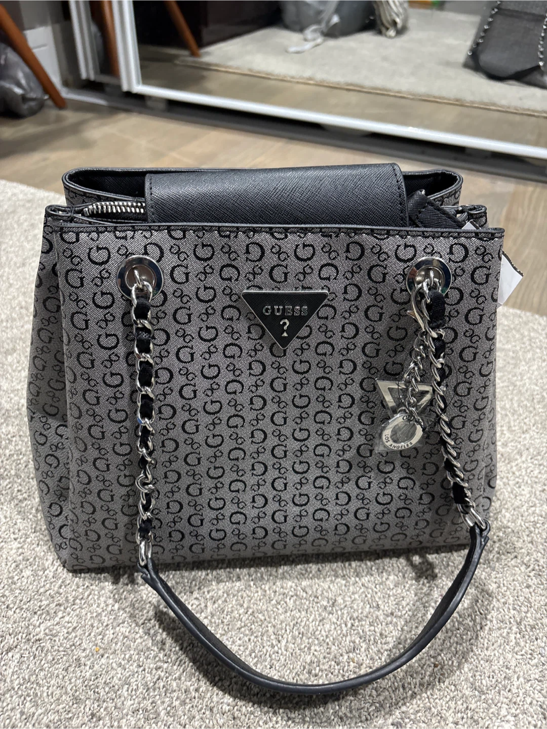 Guess Monogram Tote Bag
