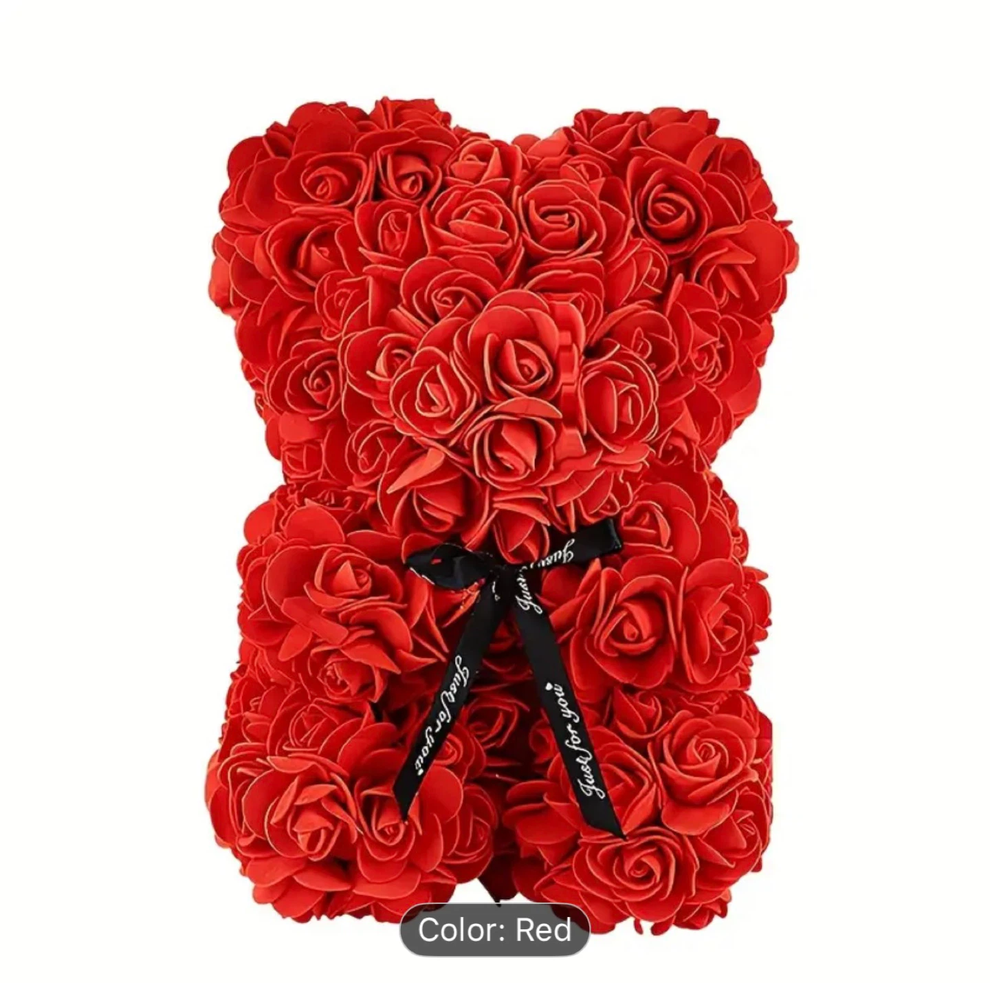 Red Rose Teddy Bear with and without box - photo 2