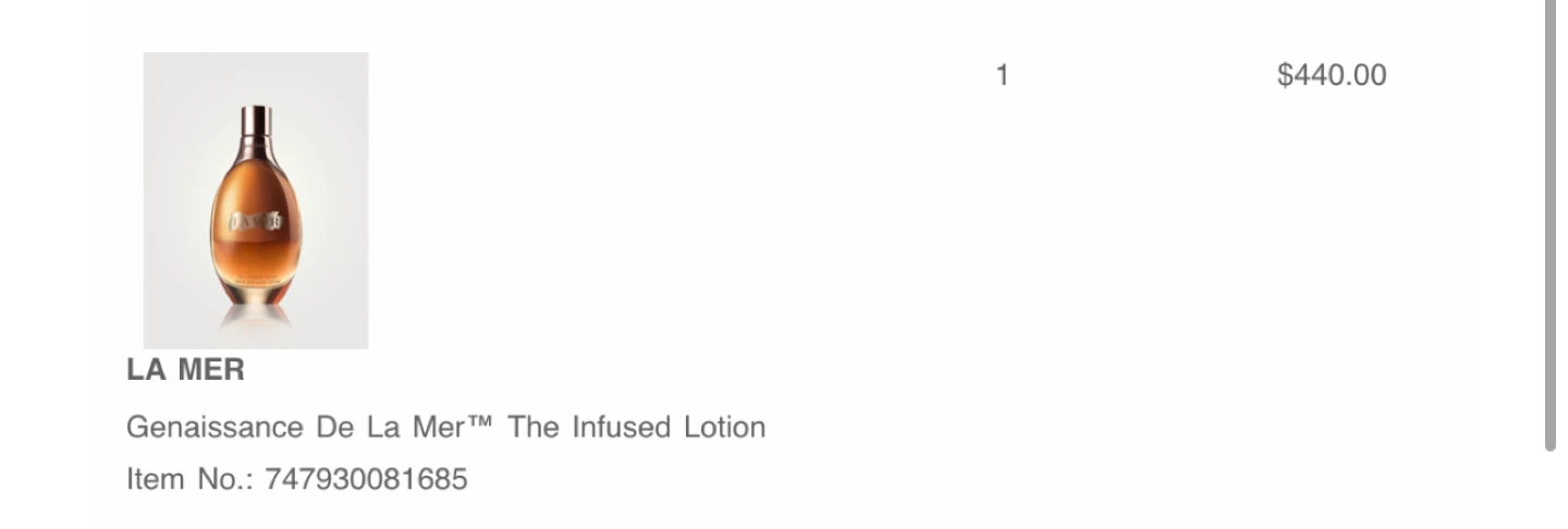 LA MER Genaissance De La Mer The Infused Lotion