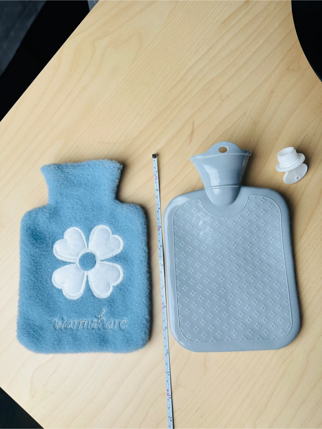 Warmshare Blue Fleece Hot Water Bottle - photo 2