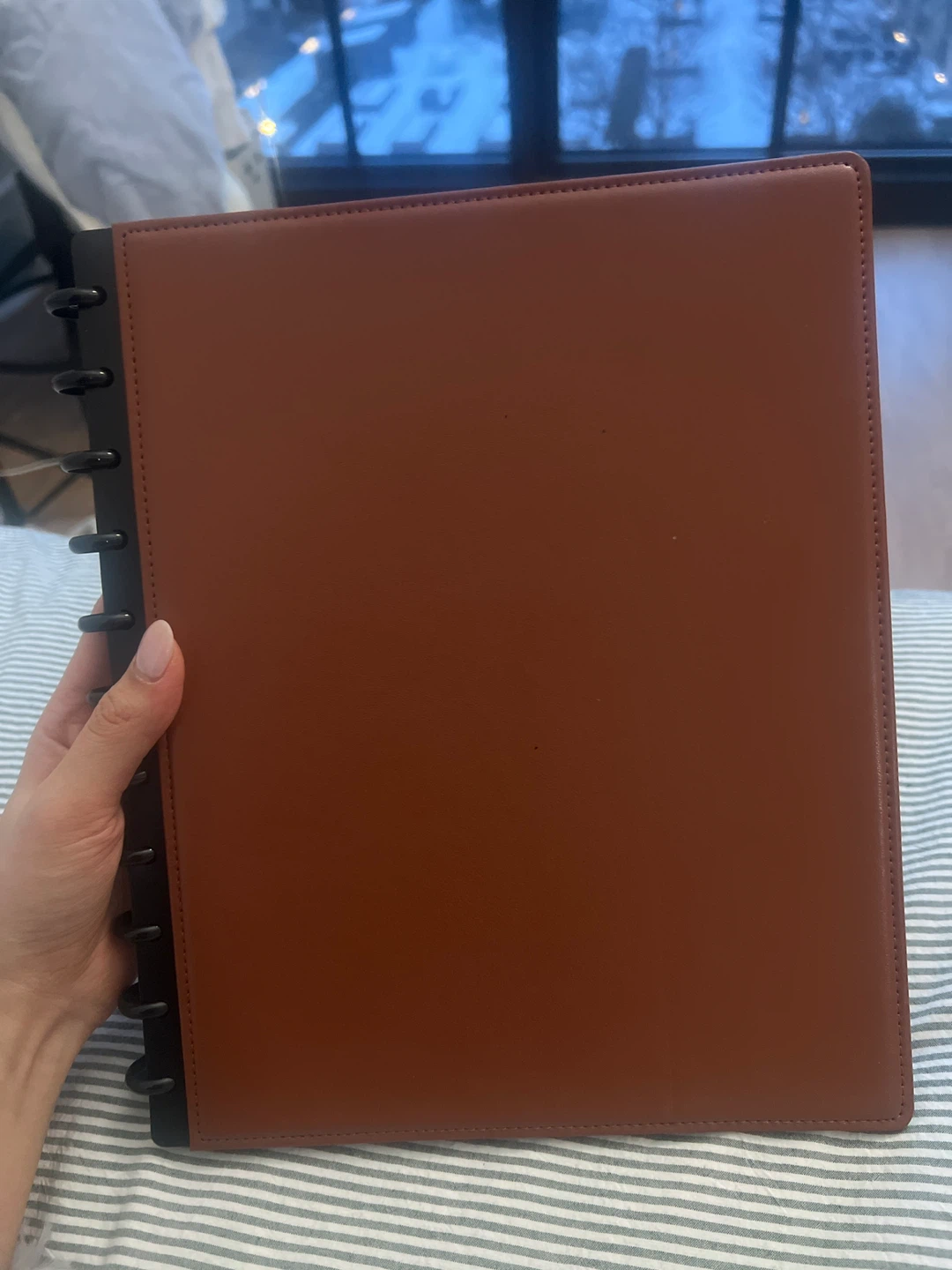 TUL Professional Discbound Notebook - Brown Faux Leather