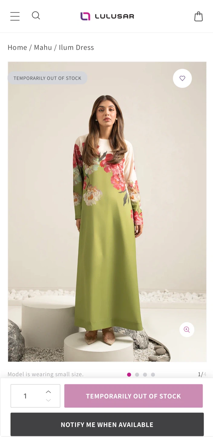 LULUSAR printed silk maxi dress