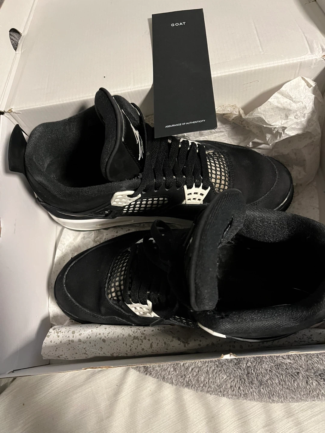 Air Jordan 4 Retro Black/White Sneakers