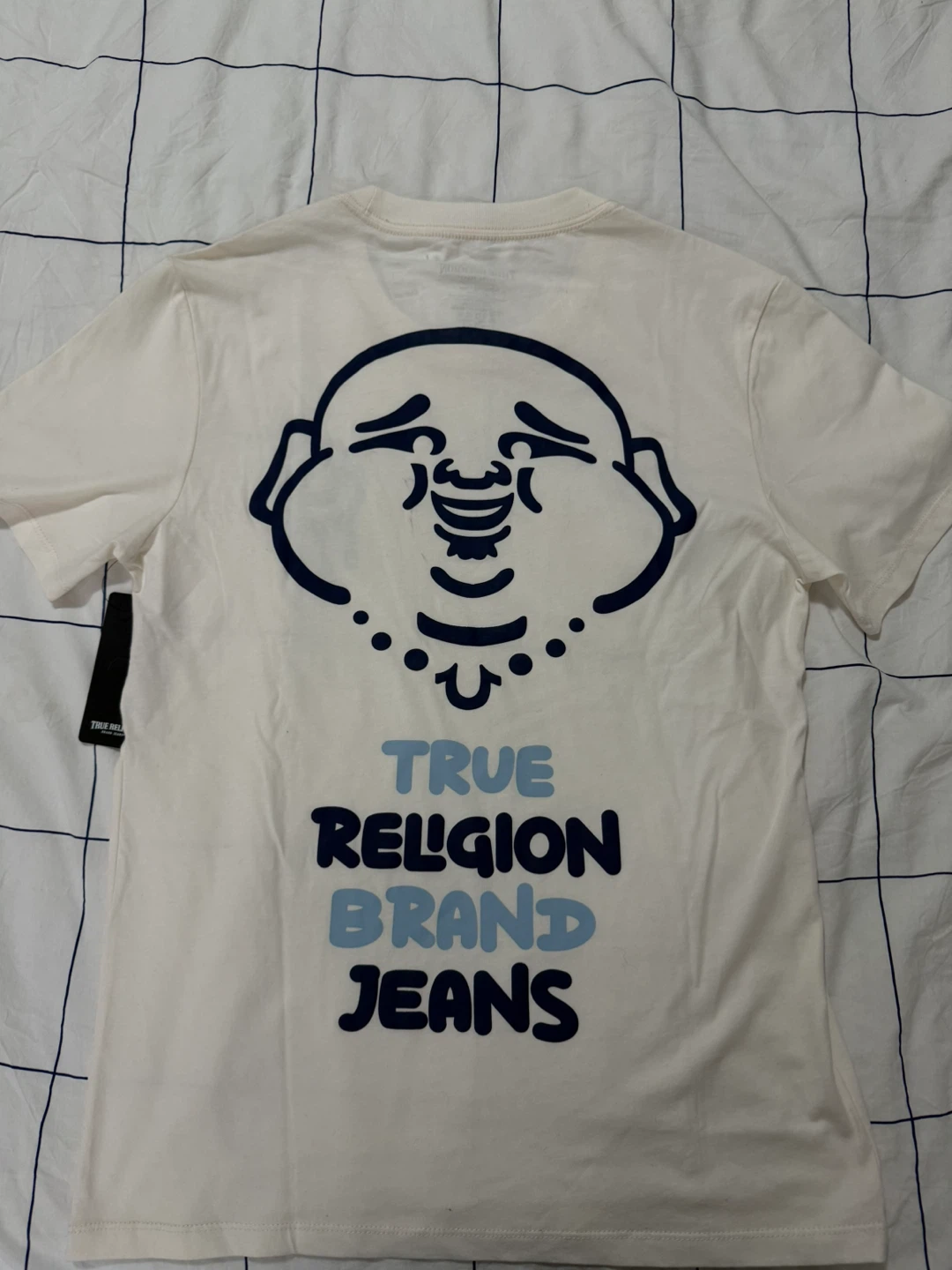 True Religion Buddha Head T-Shirt Cream Medium - photo 5