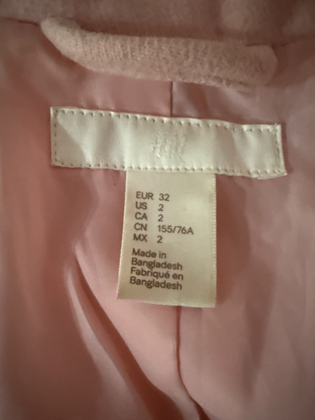 Pink Double-Breasted Peacoat - H&M usa 2 - photo 3