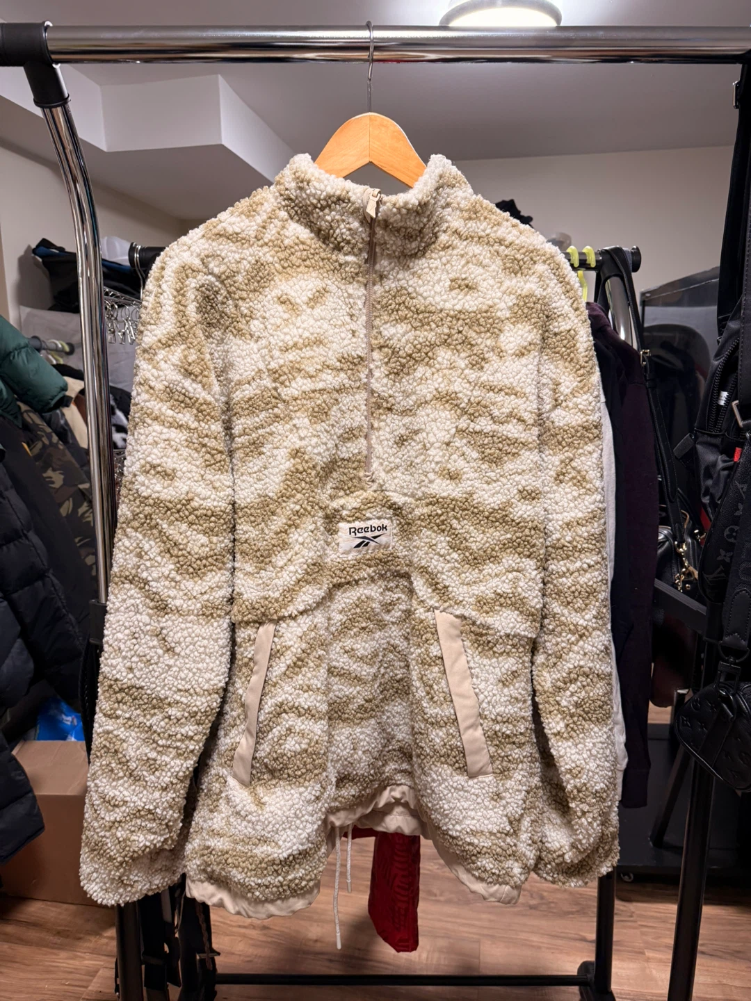 Reebok Sherpa Fleece Quarter Zip Pullover