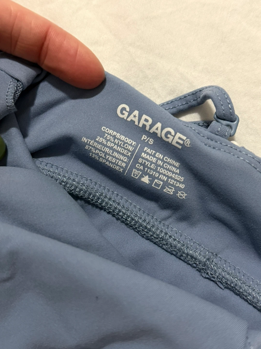 Garage Blue Sports Bra - Size P/S - photo 4