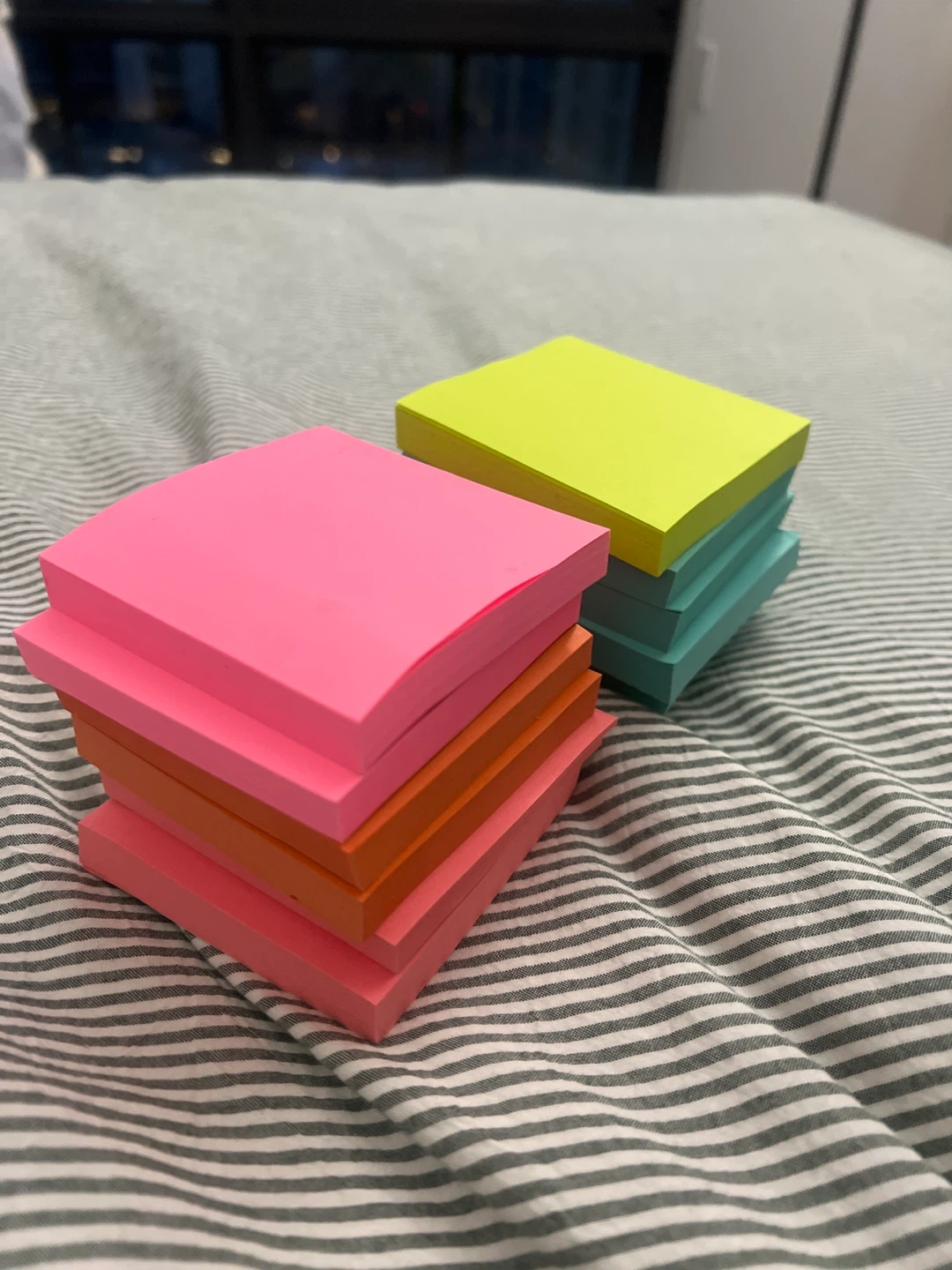 Colorful Sticky Notes - Pink, Orange, Teal, Yellow