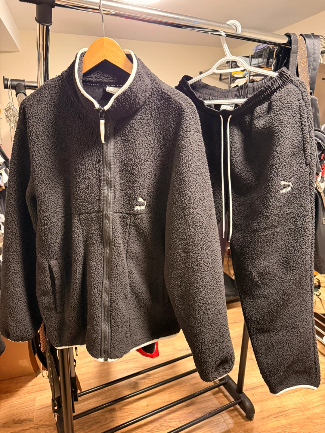 Puma Sherpa Fleece Jacket and Pants Set