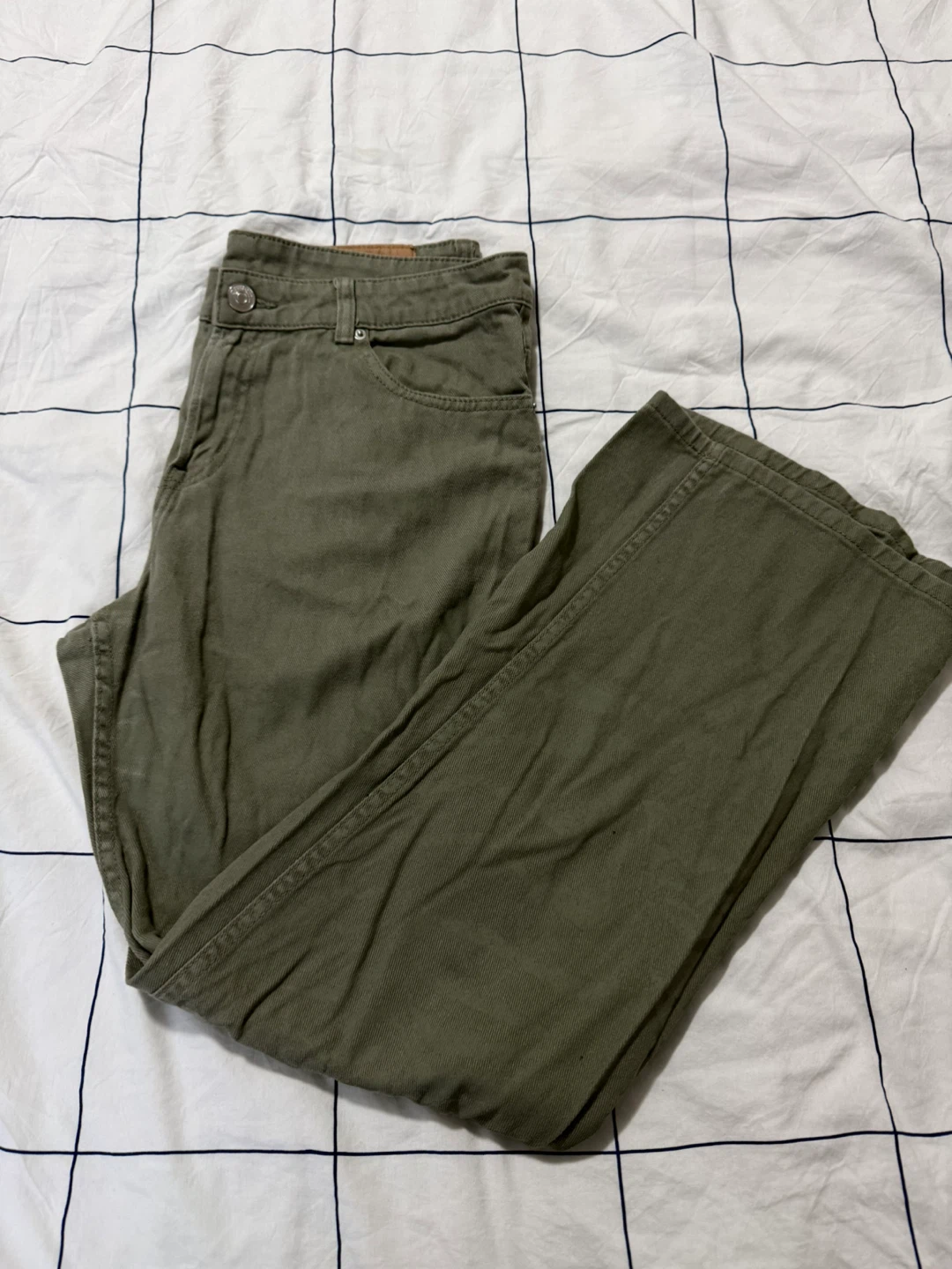 Green Low Rise Baggy Pants - photo 2