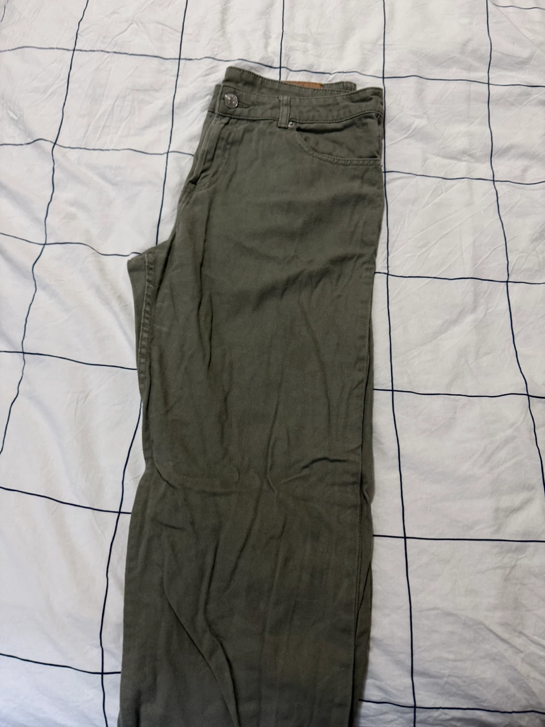 Green Low Rise Baggy Pants - photo 3