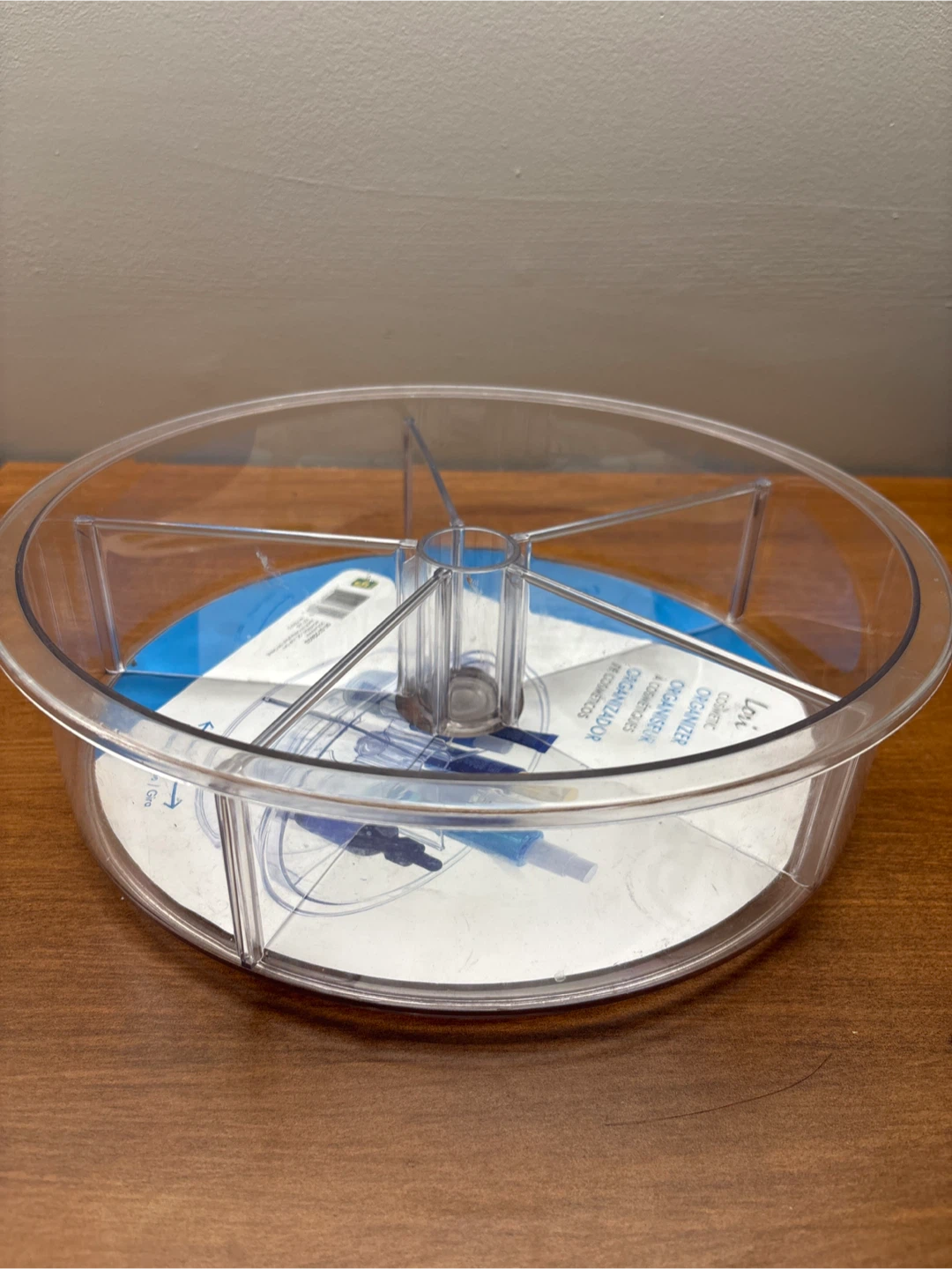 Clear Rotating Makeup and Skincare Organizer