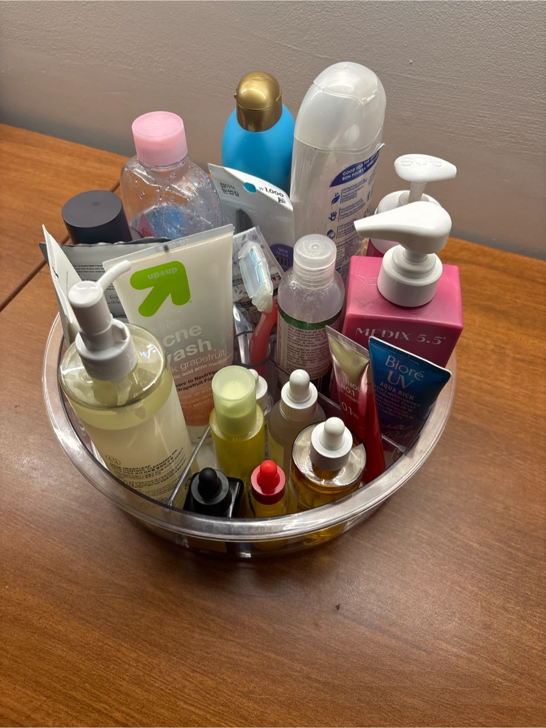 Clear Rotating Makeup and Skincare Organizer - photo 2