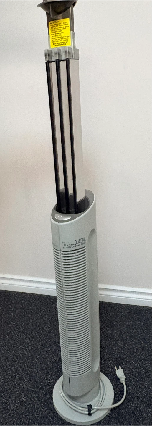 Sharper Image Ionic Breeze Quadra Silent Air Purifier